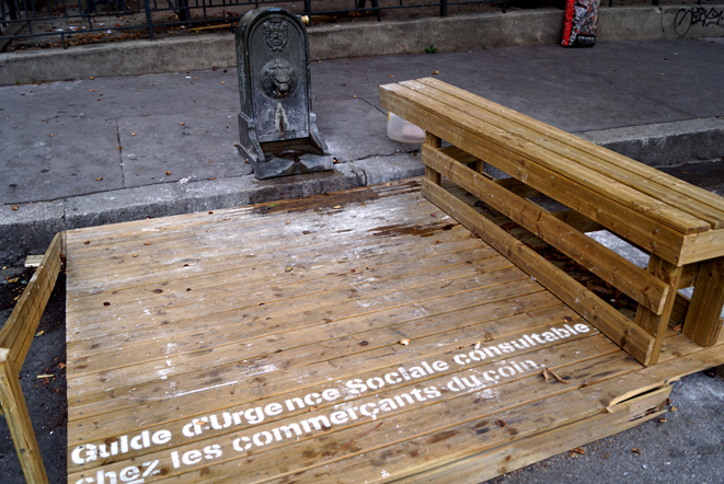 Installation éphémère place Chardonnet de juin à septembre 2018